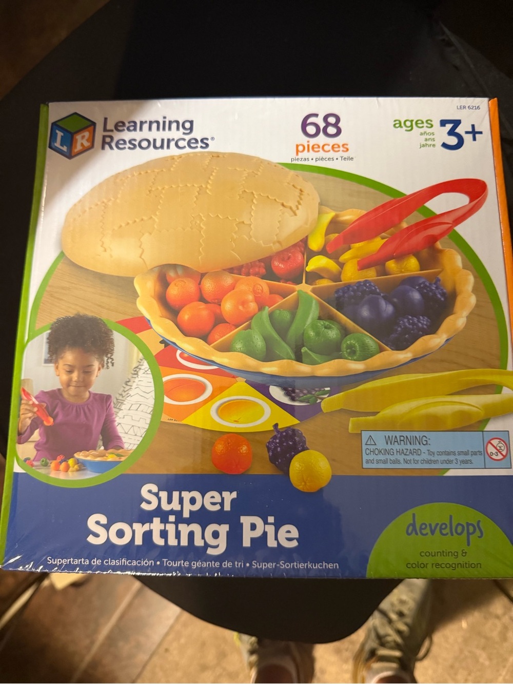 Learning Resources Super Sorting Pie - Colorful Fruit Sorting Playset
